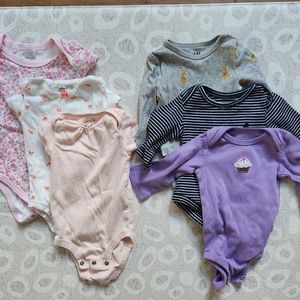 15-piece 0-3 month baby girl clothing bundle